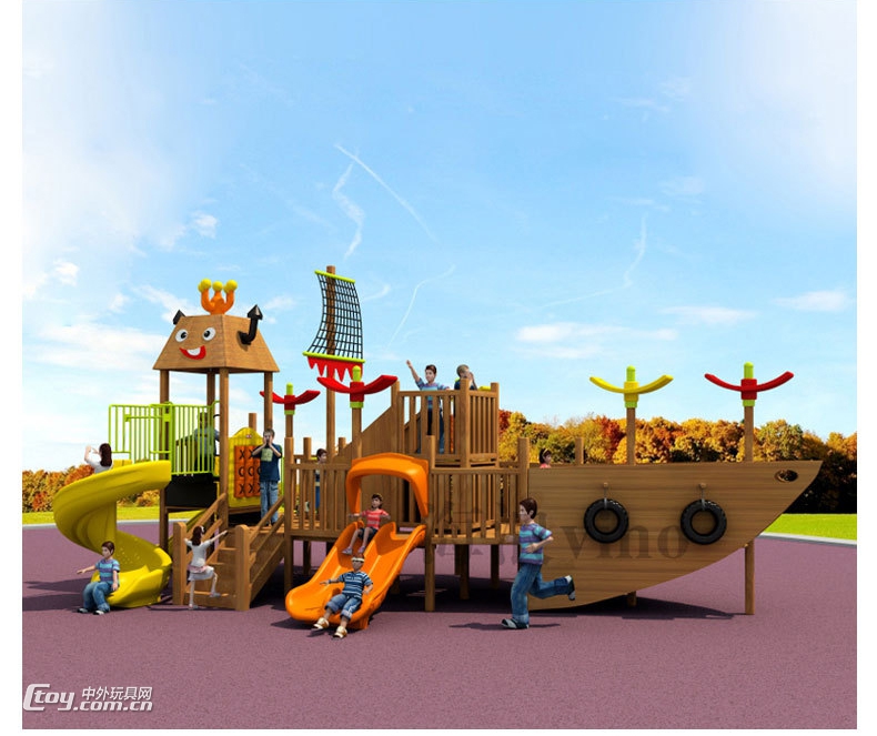 凯里儿童大型景区室外组合滑梯玩具 大风车玩具批发供应