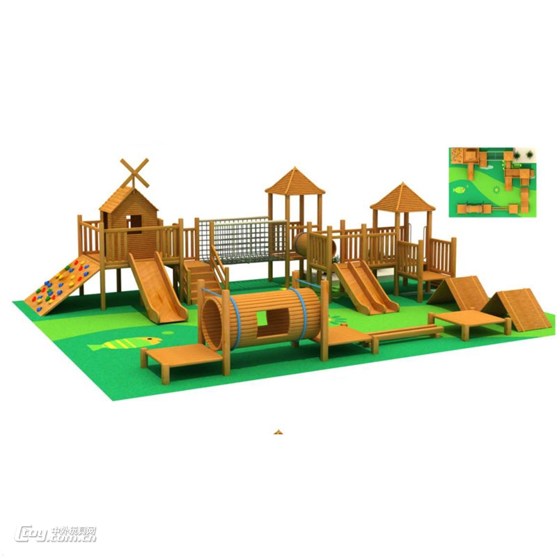 安顺定制儿童游乐玩具 室外儿童攀岩设备组合滑梯 大风车厂家