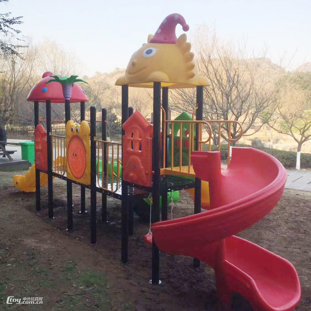 都均定制新款户外幼儿园小区公园组合木质攀爬滑梯游乐设施
