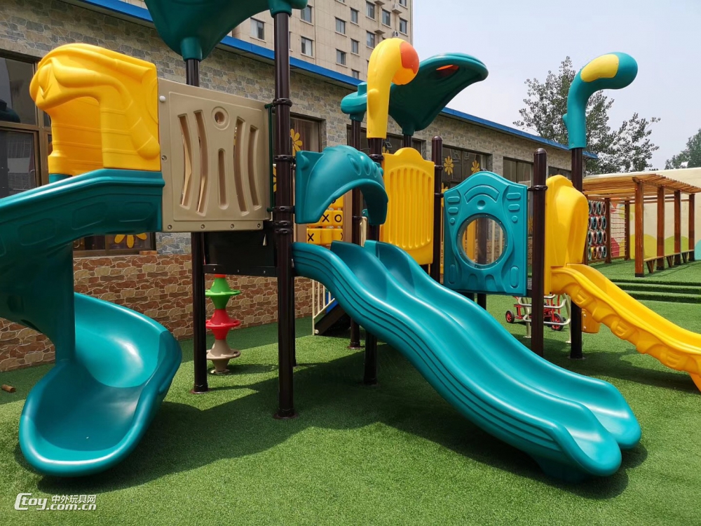 都均定制新款户外幼儿园小区公园组合木质攀爬滑梯游乐设施