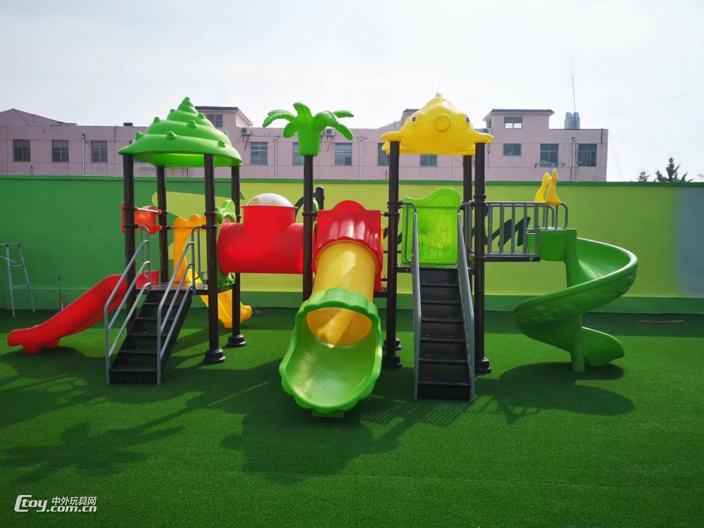 广东深圳供应幼儿园早教中心宝宝室内乐园组合木质滑梯玩具
