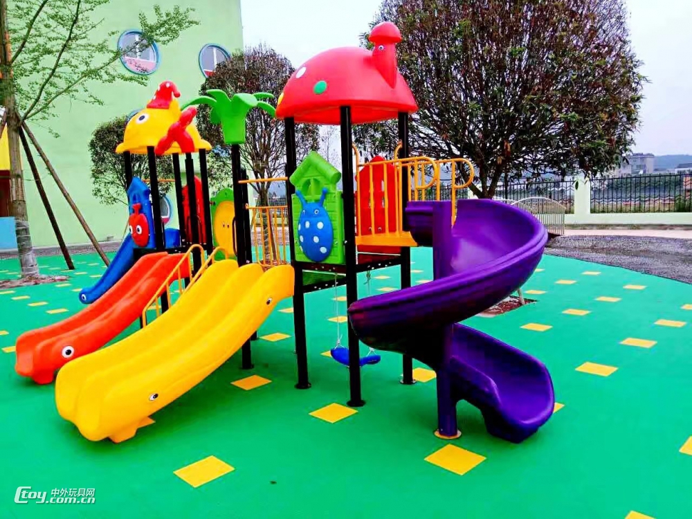 海南可定制海边主题公园大型单双拼接组合滑梯 儿童乐园游乐玩具
