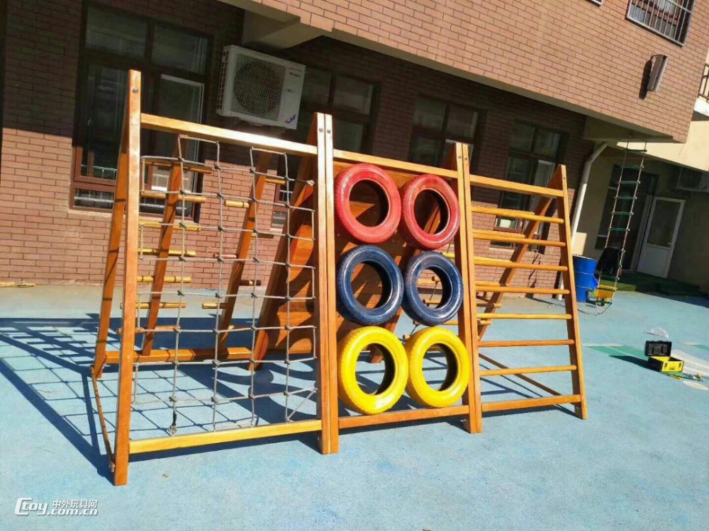 广西儿童户外攀爬架 大型体能秋千游乐场拓展游乐设备