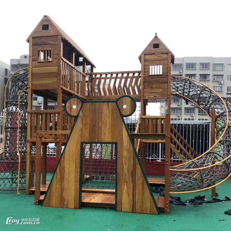 桂林定制幼儿园景区公园秋千攀爬设备 行走组合幼教玩具