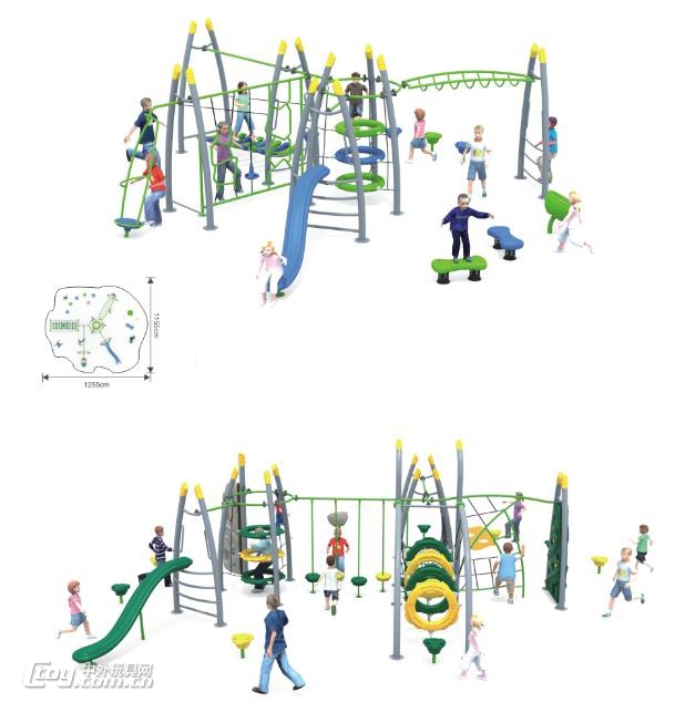 广西桂林厂家定制儿童景区大型拓展设备 钻网攀爬架幼教设备