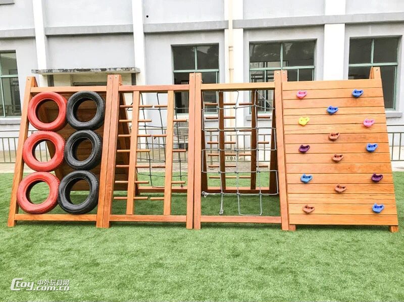 广西桂林直销户外儿童攀岩墙攀爬组合设备 大风车幼教玩具