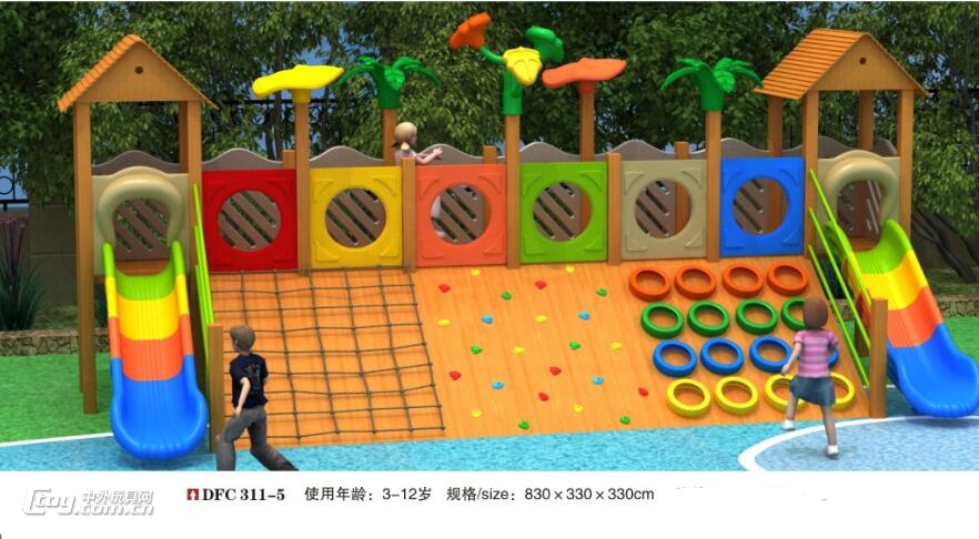 广西桂林定制农庄山庄儿童组合拓展设备 绳网攀爬幼教玩具
