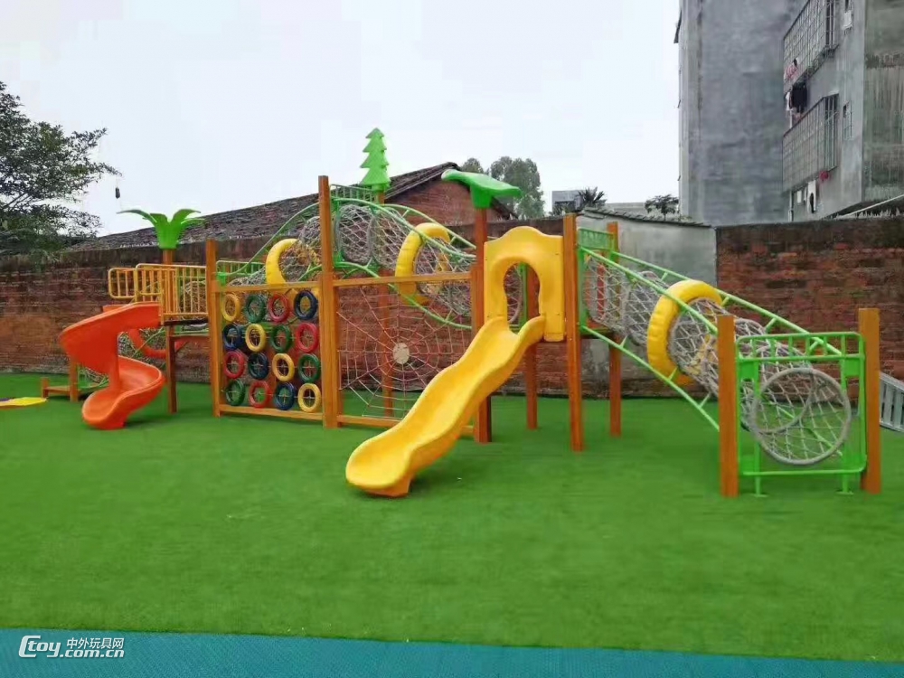 大型商场可定制柳州室内外攀爬墙体能训练设备 大风车幼教玩具