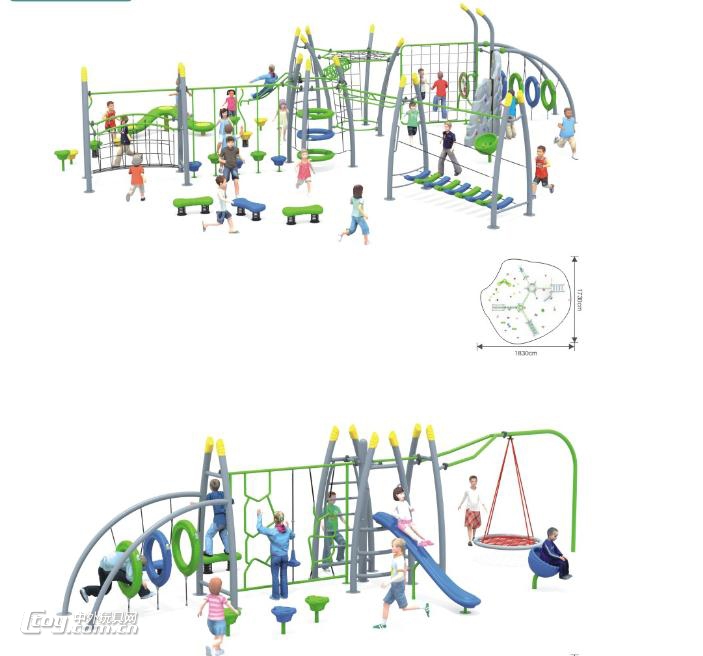 批发柳州幼儿园户外大型游乐设备 室外儿童攀爬网拓展组合