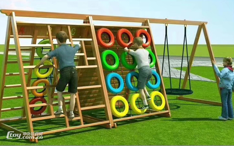 广西梧州可定做户外大型游乐玩具幼儿园攀爬拓展设备批发