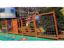 广西河池供应幼儿园室外拓展体能训练组合行走组合滑梯游乐设备