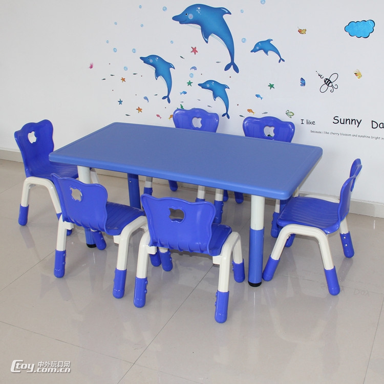 广西南宁幼儿园塑料桌椅儿童学习课桌椅厂家 (8)