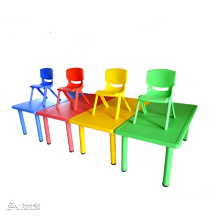 广西南宁生产幼儿园儿童塑料桌椅幼教设备