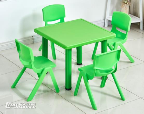 批发供应柳州幼儿园塑料桌椅 儿童家具 大风车游乐设备