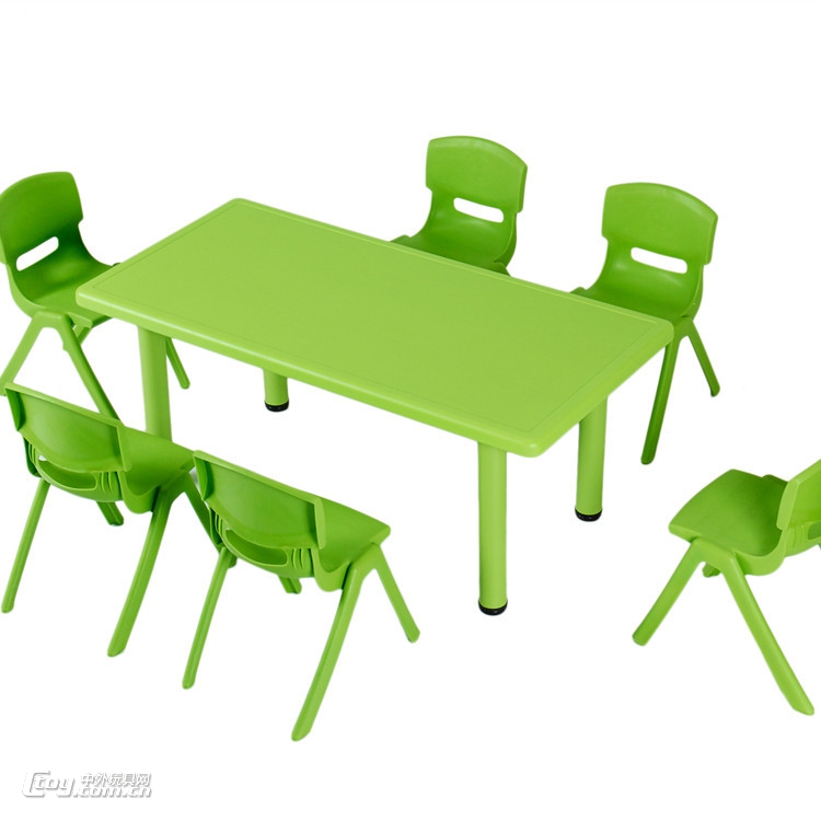 广西柳州批发幼儿园加厚塑料儿童桌椅幼儿桌子配套设备