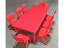 南宁批发新款学校学生彩色塑料课桌椅配套家具