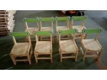 南宁定制幼儿园松木桌椅儿童家具 大风车幼教设备