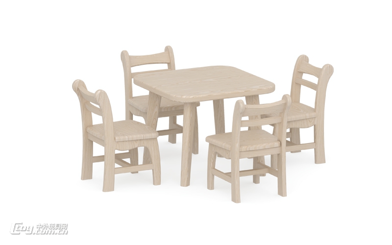 广西南宁可定制室内外学生幼儿园课桌椅 儿童学习桌樟子松桌椅