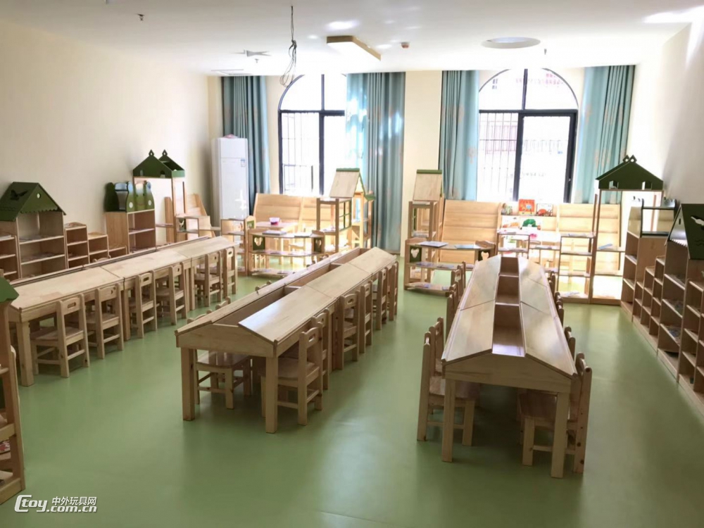 贵港生产幼儿园儿童学习桌椅 早教中心玩具柜幼教家具
