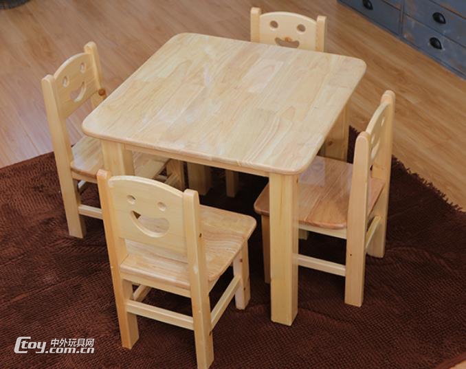 供应贵港幼儿园木质八人拼接游乐学习课桌椅桌家具可定做