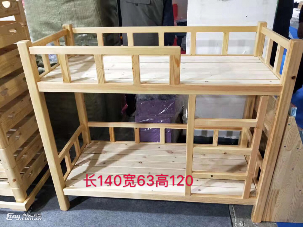 广西南宁幼儿园木质床实木家具儿童床厂家生产 (43)