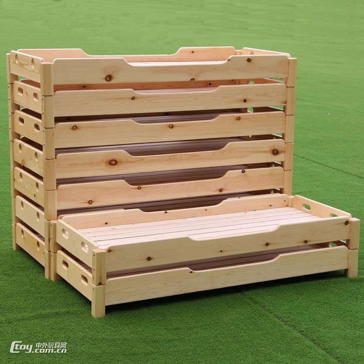 广西南宁幼儿园木质床实木家具儿童床厂家生产 (64)