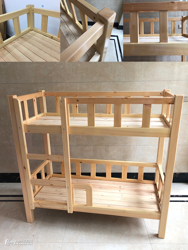 广西南宁幼儿园木质床实木家具儿童床厂家生产 (65)