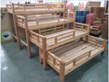广西贺州供应儿童简约风幼儿园午睡木质床家具