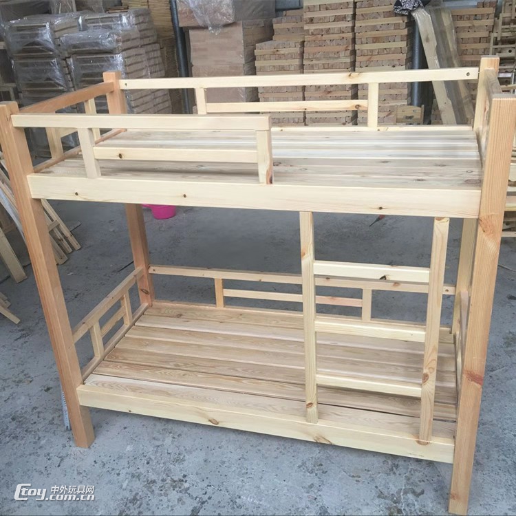 广西南宁幼儿园木质床实木家具儿童床厂家生产 (52)