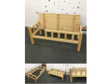 广西桂林供应简约风樟子松儿童木质床 幼儿园学校专用午睡多层床