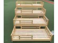 桂林定制儿童木质床 幼儿园早教培训班儿童梯子木质双层上下床