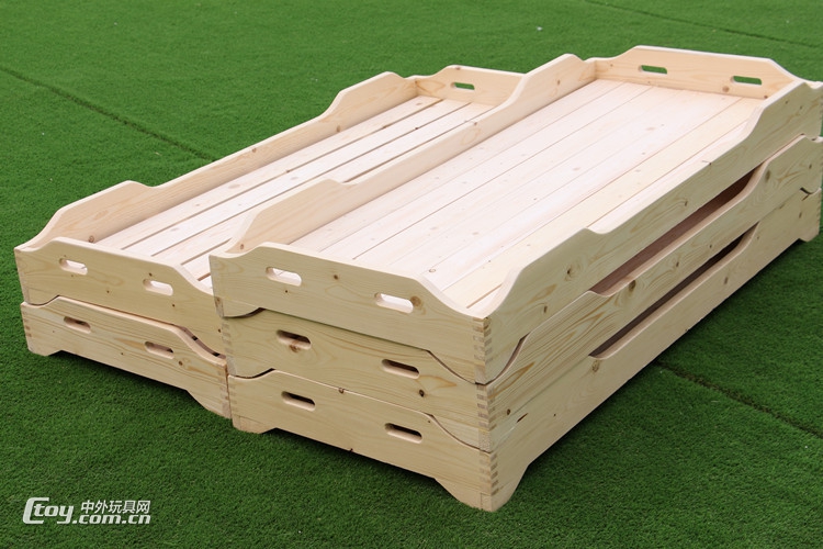 广西南宁幼儿园木质床实木家具儿童床厂家生产 (44)