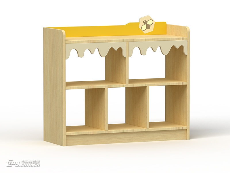 贵港供应幼儿园室内实木三层书包柜玩具柜幼教设备