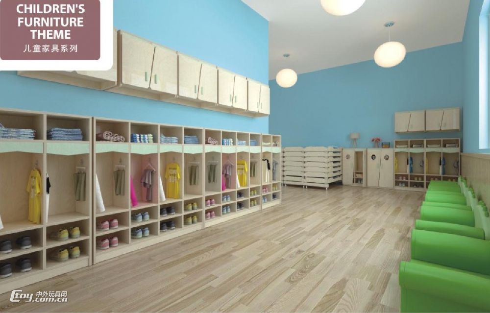 广西南宁幼儿园玩具柜书包柜组合柜实木家具柜子厂家 (38)