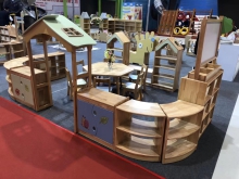 广西儿童配套家具 儿童玩具柜木质区角组合柜家具批发定制