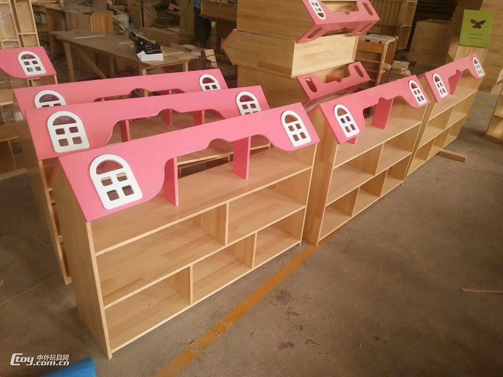南宁供应幼儿园幼教家具 实木区角组合玩具柜