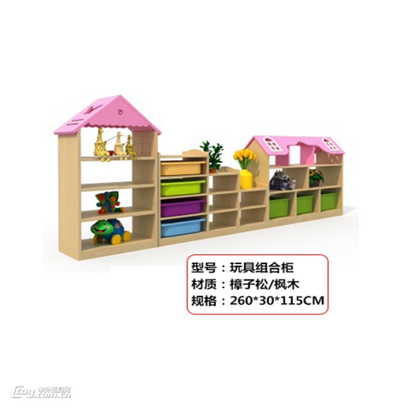 广西南宁幼儿园区角组合柜玩具柜厂家实木家具厂 (34)