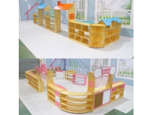 广西柳州生产儿童木质区角组合柜书包柜 早教培训机构家具