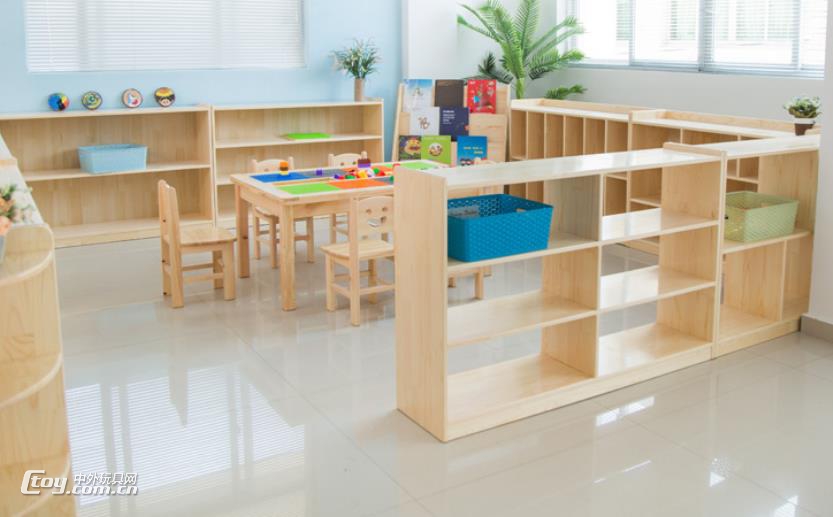 柳州供应生产幼儿园木质区角组合柜书包柜 幼教家具