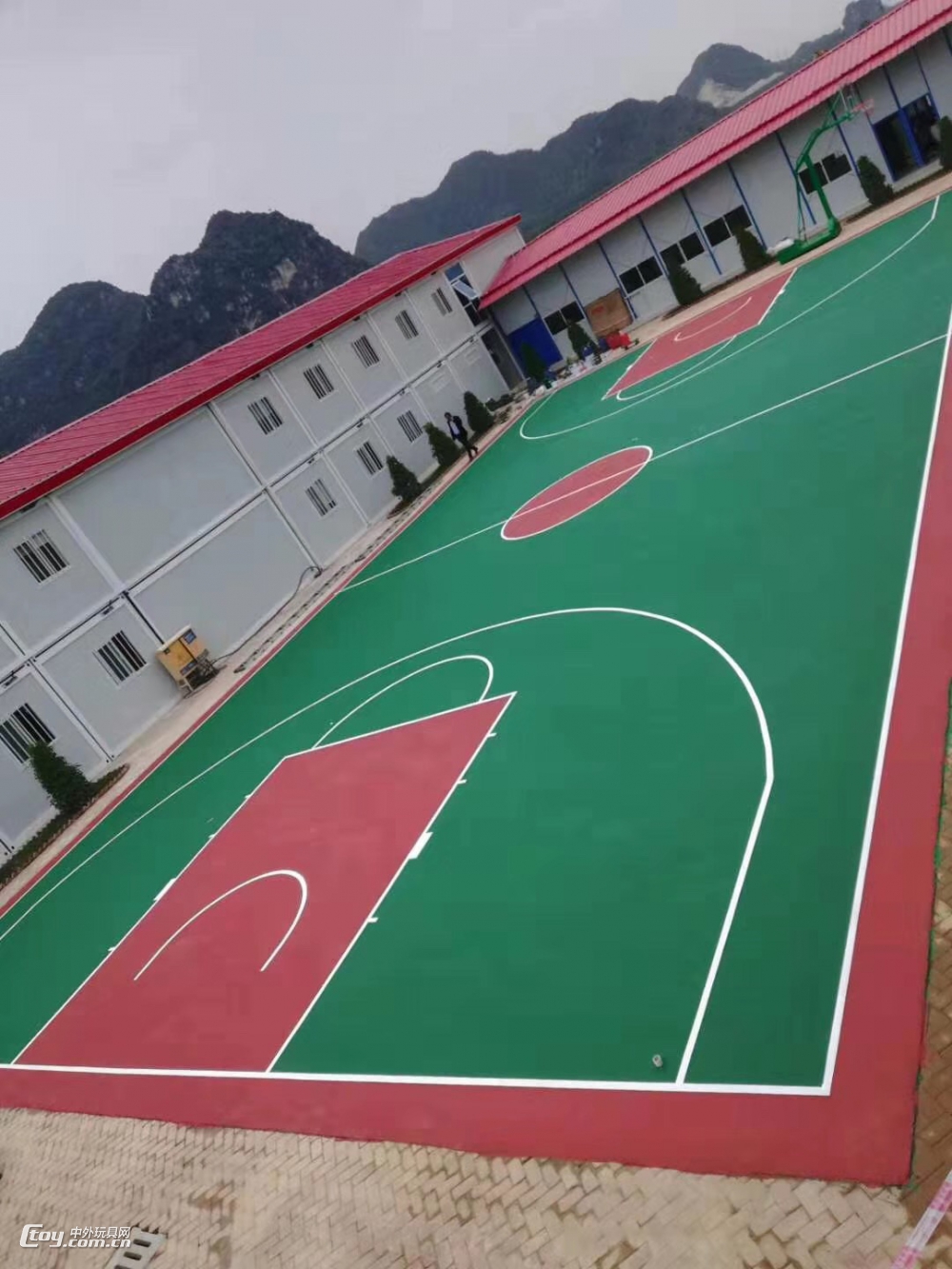 广西桂林提供公园景区EPDM橡胶地垫 室外跑道设施