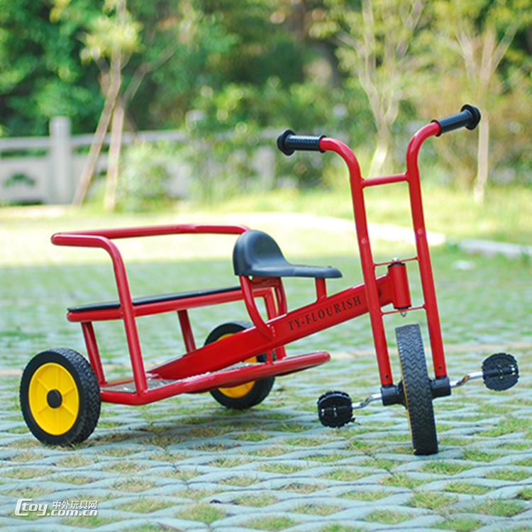 厂家直销南宁儿童户外幼教钢管三轮车 幼儿园专用脚踏车玩具