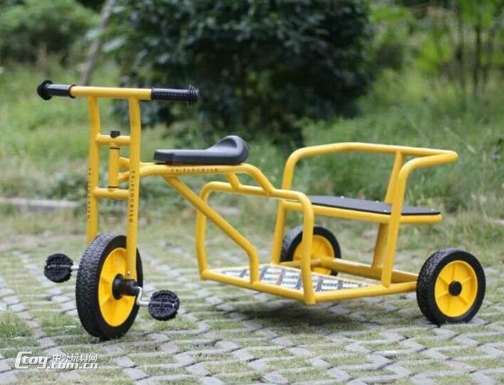 广西厂家直销幼儿园三轮车儿童脚踏车 双人户外健身多功能车