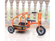 广西幼儿园户外玩具脚踏双人三轮车 幼教专用设备