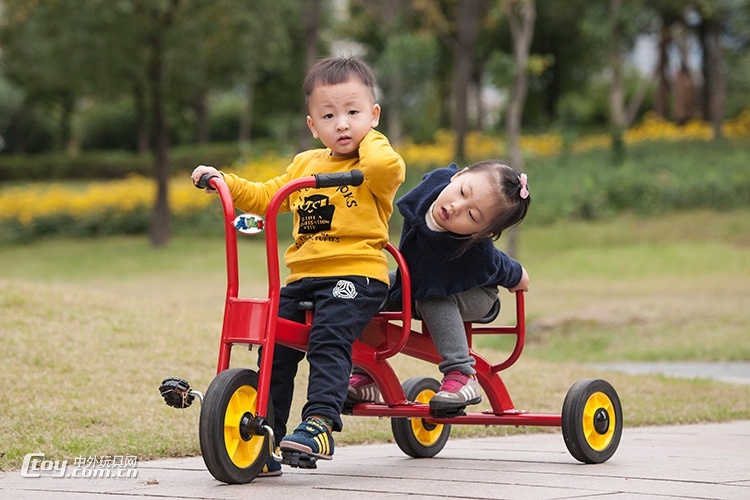 贺州厂家直销儿童合作平衡协力车 幼儿园户外运动游戏车玩具