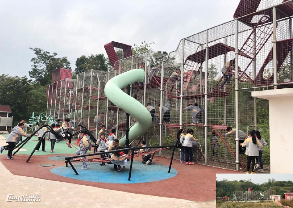 玉林供应幼儿园大型游乐场主题不锈钢组合滑梯 儿童乐园配套设备