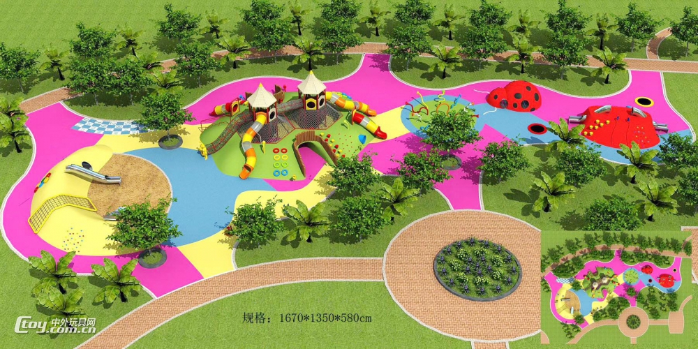 广西钦州商场游乐园儿童游戏组合不锈钢滑梯 大风车幼教玩具