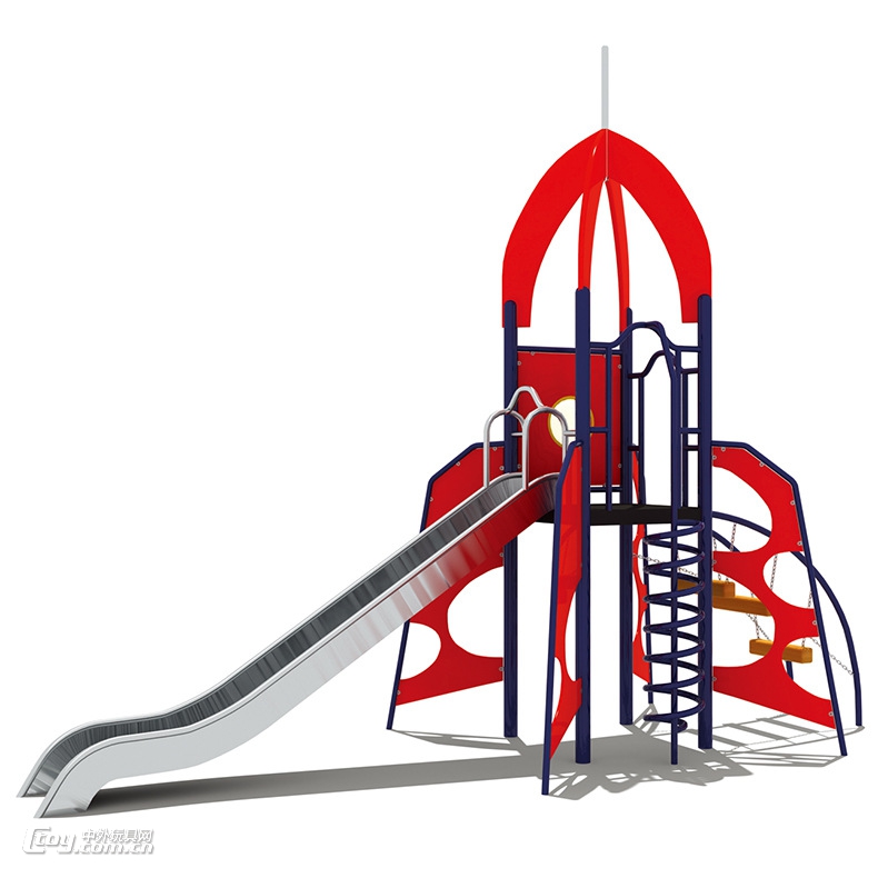 【大风车玩具】 直销梧州室内外儿童螺旋组合不锈钢滑梯游乐设施