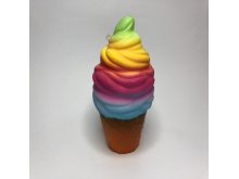 新品PU仿真水果双头冰淇激淋 慢回弹冰淇淋水果玩具