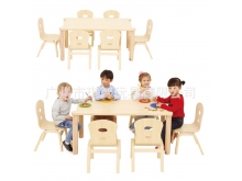 厂家直销多功能儿童玩具桌实木幼儿园桌椅早教班学生课桌椅定制