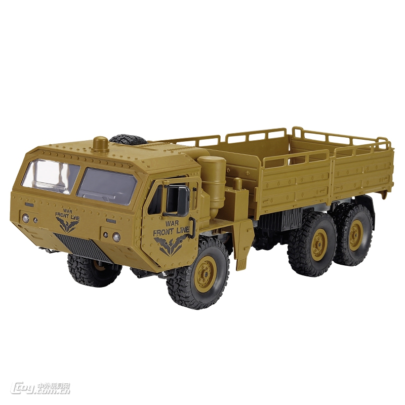 跨境D866仿真萨德六轮军事遥控卡车 户外越野运输载土玩具车